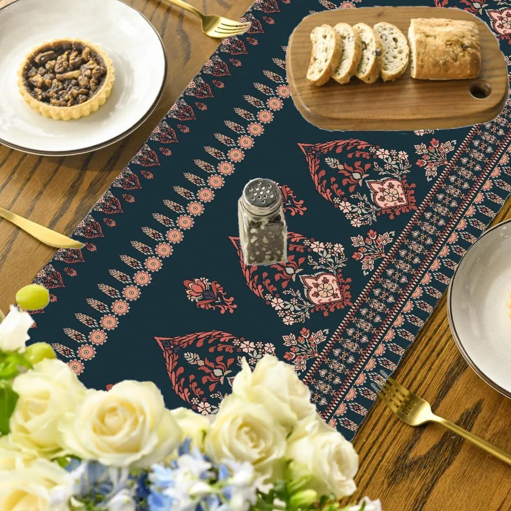 Ishro Home Premium Table Runner – Soft European-Standard Fabric, Elegant Soft Feel, Machine Washable, Timeless Design |